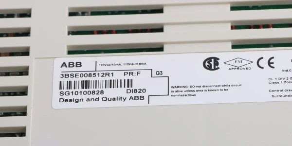 DI820 3BSE008512R1 DI820 3BSE008512R1